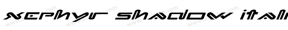 Xephyr Shadow Italic字体转换